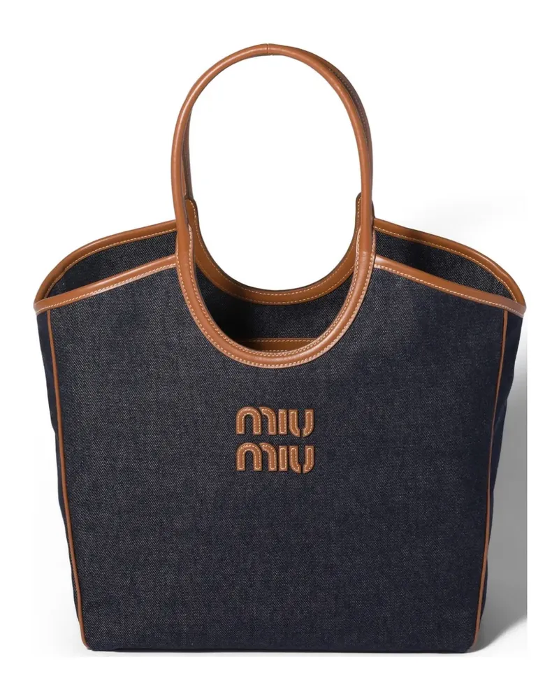 Miu Miu Ivy denim bag - Blau Blau