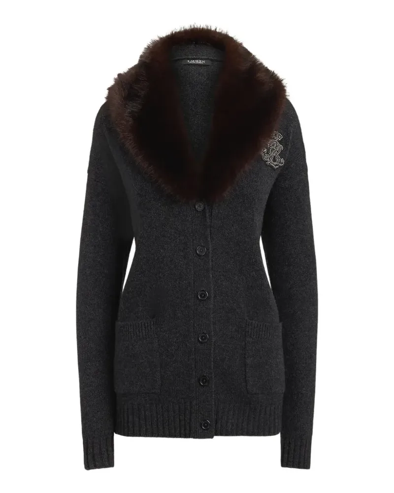 Ralph Lauren Cardigan mit Logo-Patch - Grau Grau