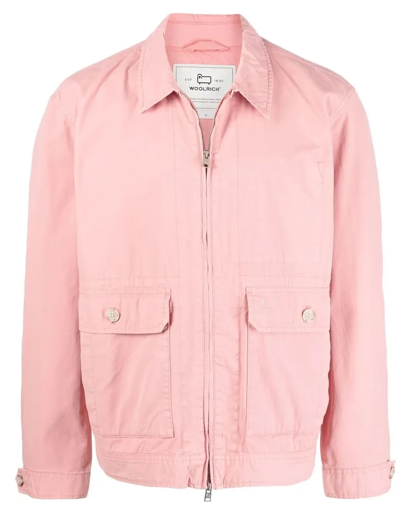 Woolrich Bomberjacke mit Reißverschluss Rosa