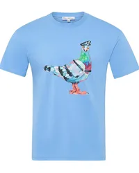 J.W.Anderson Pigeon T-Shirt aus Bio-Baumwolle Blau