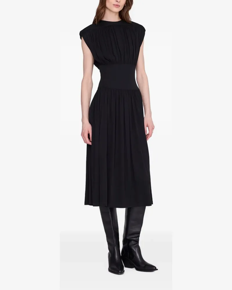 Anine Bing Fran Kleid - Schwarz Schwarz