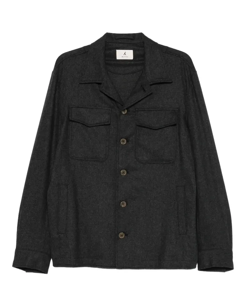 MYTHS Hemdjacke mit Klappentaschen - Grau Grau