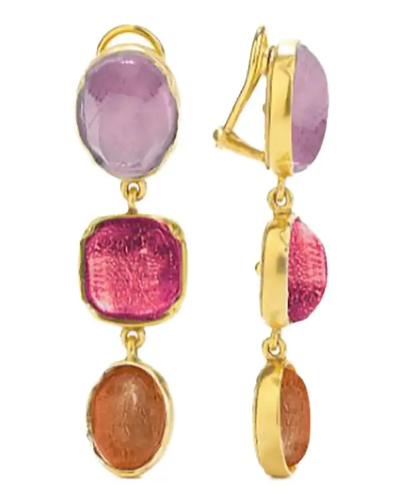 Goossens Paris Hängeohrringe mit Kristallen - Gold Gold