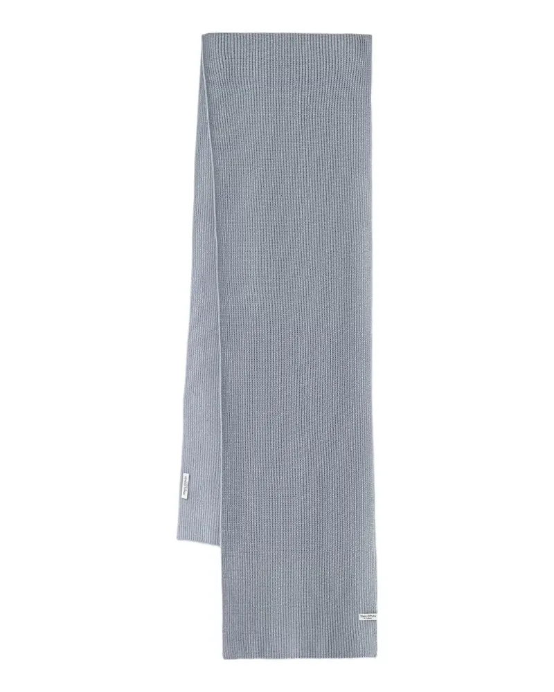 Marc O'Polo Gerippter Strickschal - Blau Blau