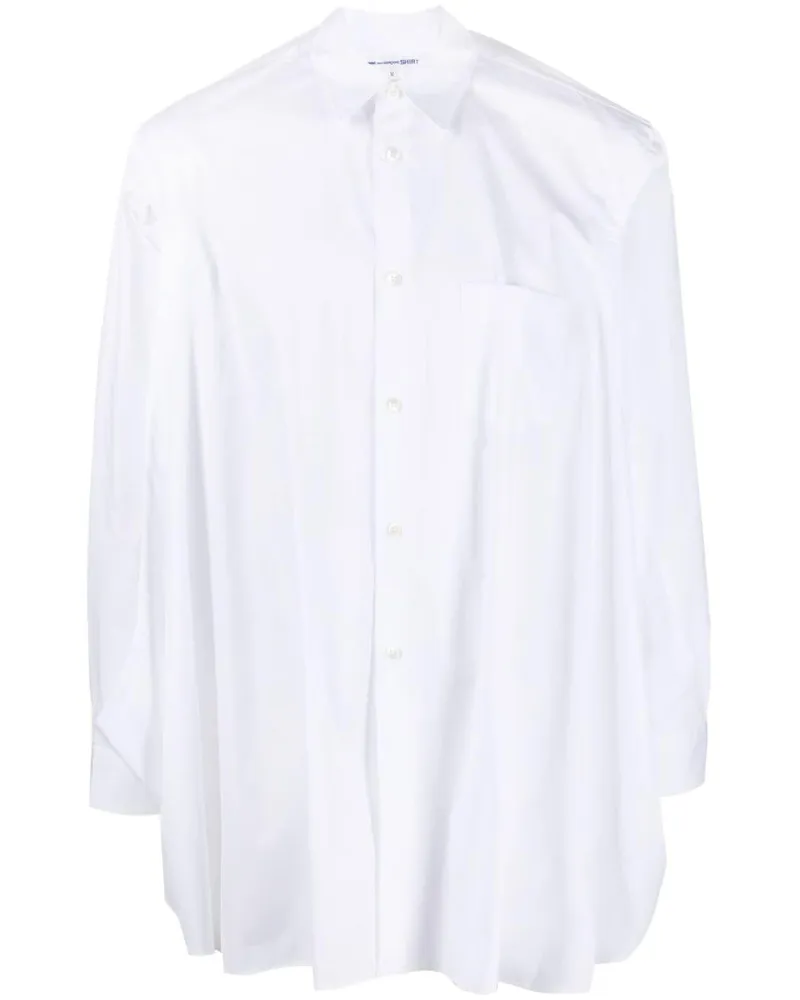 Comme des Garçons Hemd mit Schlitzen - Weiß Weiß