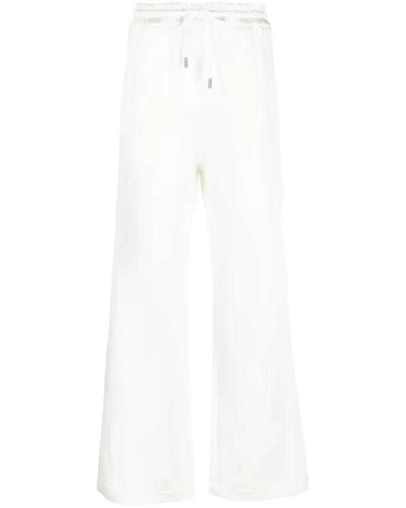 Lanvin Jogginghose mit weitem Bein - Weiß Weiß