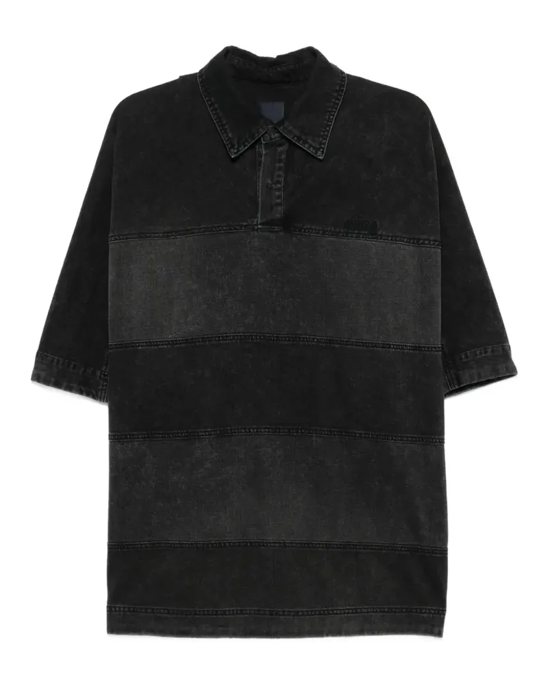 JUUN.J panelled polo shirt - Schwarz Schwarz