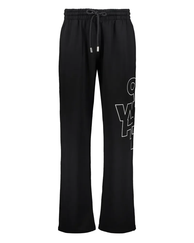 OFF-WHITE logo-print track pants - Schwarz Schwarz