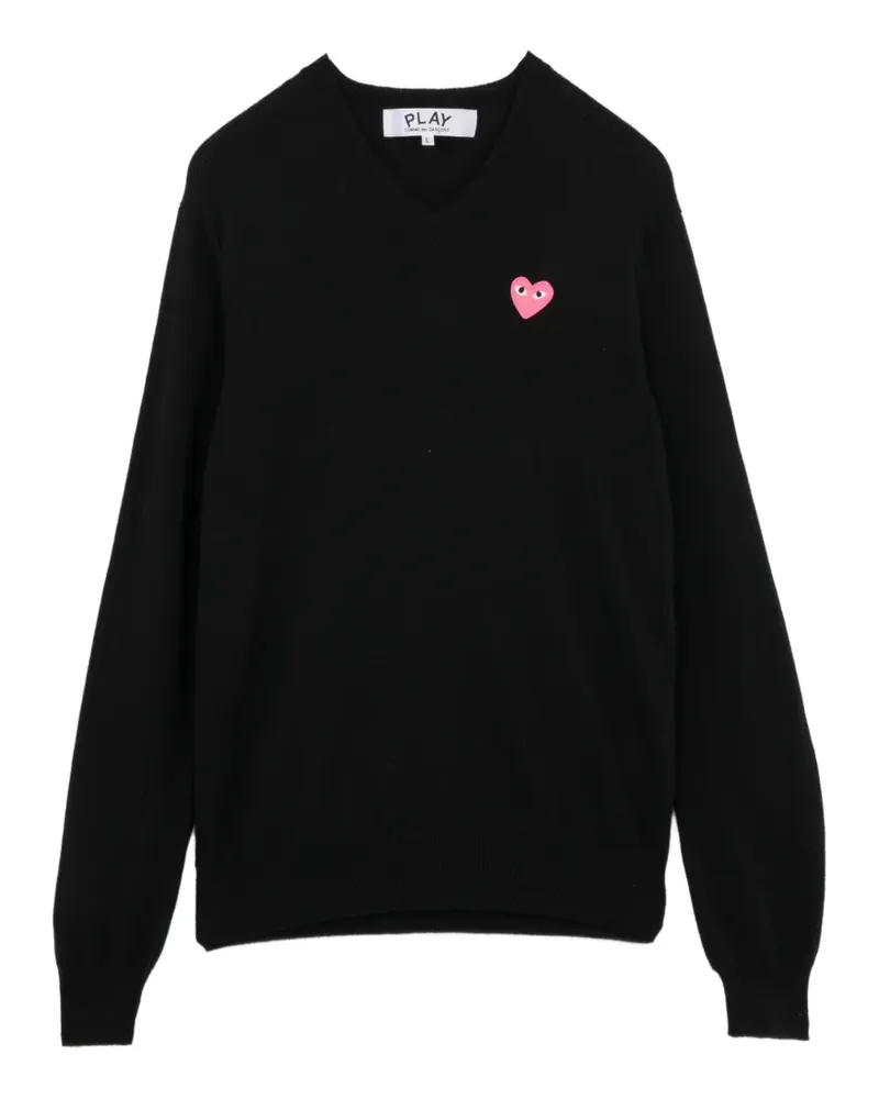 Comme des Garçons Pullover mit V-Ausschnitt - Schwarz Schwarz