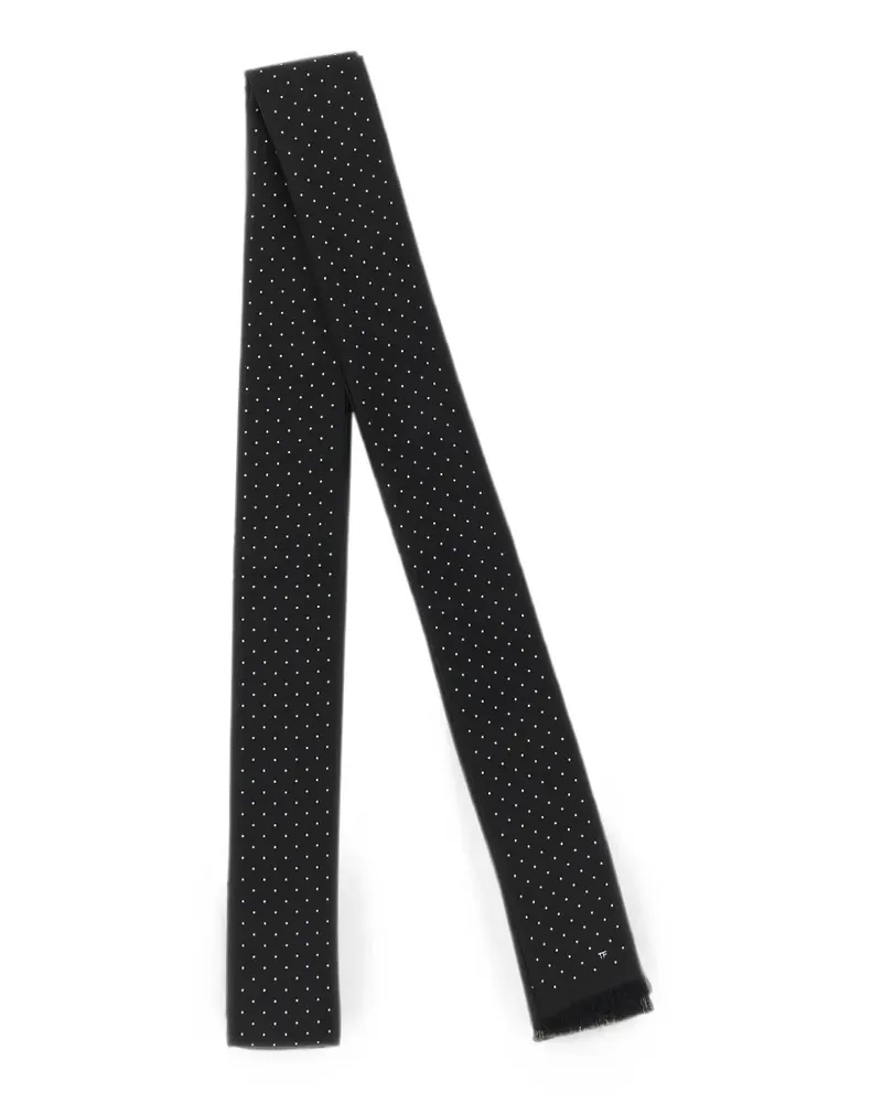 Tom Ford polka-dot scarf - Schwarz Schwarz