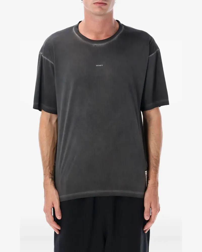 Satisfy Auralite T-Shirt mit Logo-Print - Grau Grau