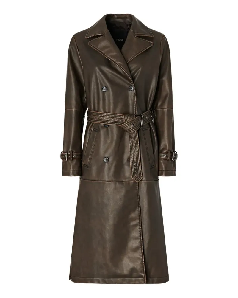 Pinko Trenchcoat mit Gürtel - Braun Braun