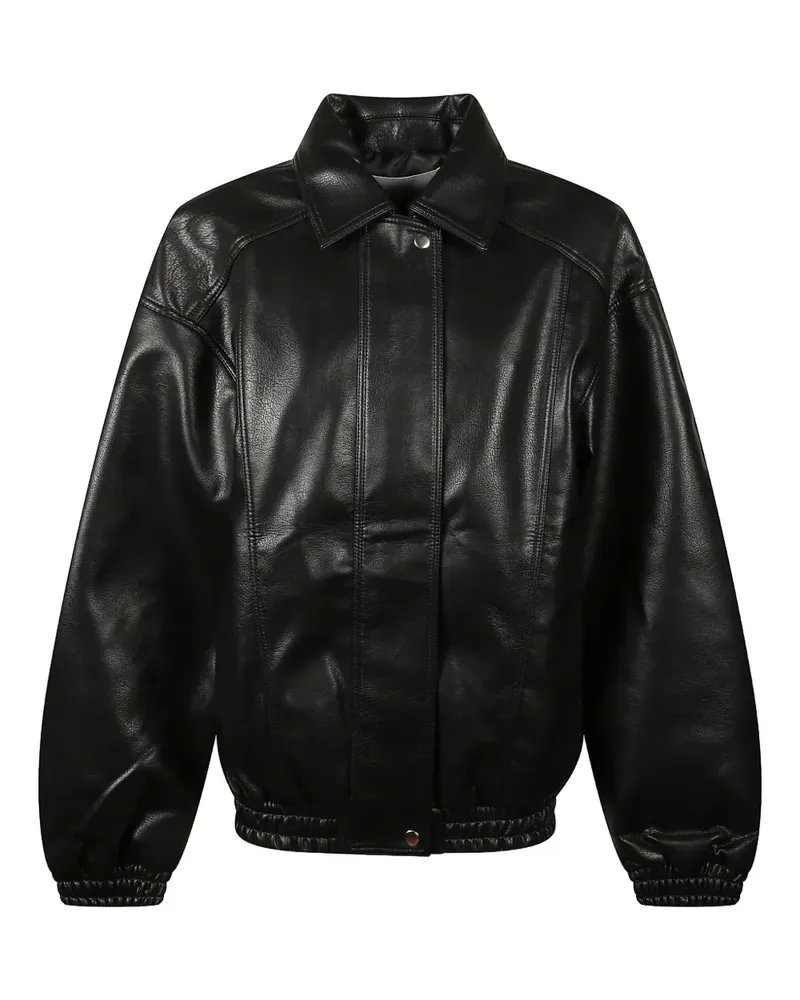 FRANKIE Shop Prescott Jacke aus Faux-Leder - Schwarz Schwarz