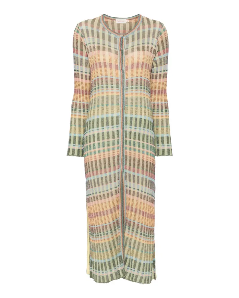 Cecilia Prado Karierter Nara Cardigan - Grün Grün