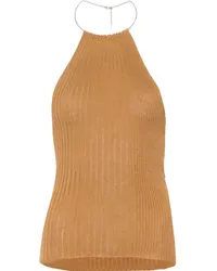 Paloma Wool Geripptes Cropped-Top Nude