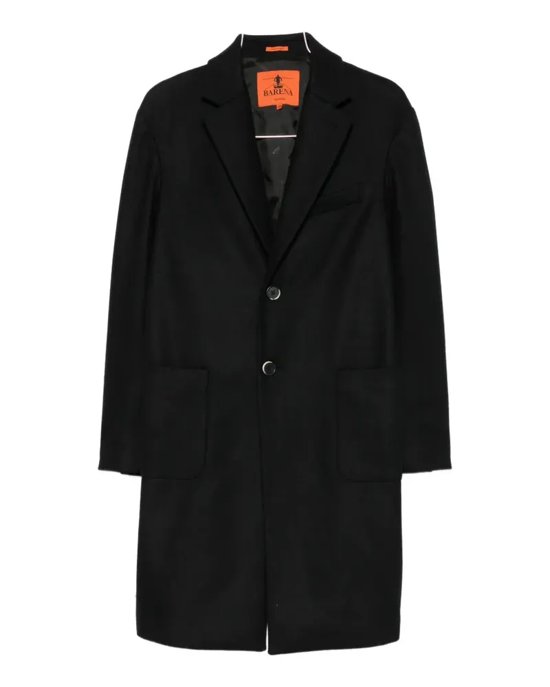 BARENA Baron buttoned coat - Schwarz Schwarz