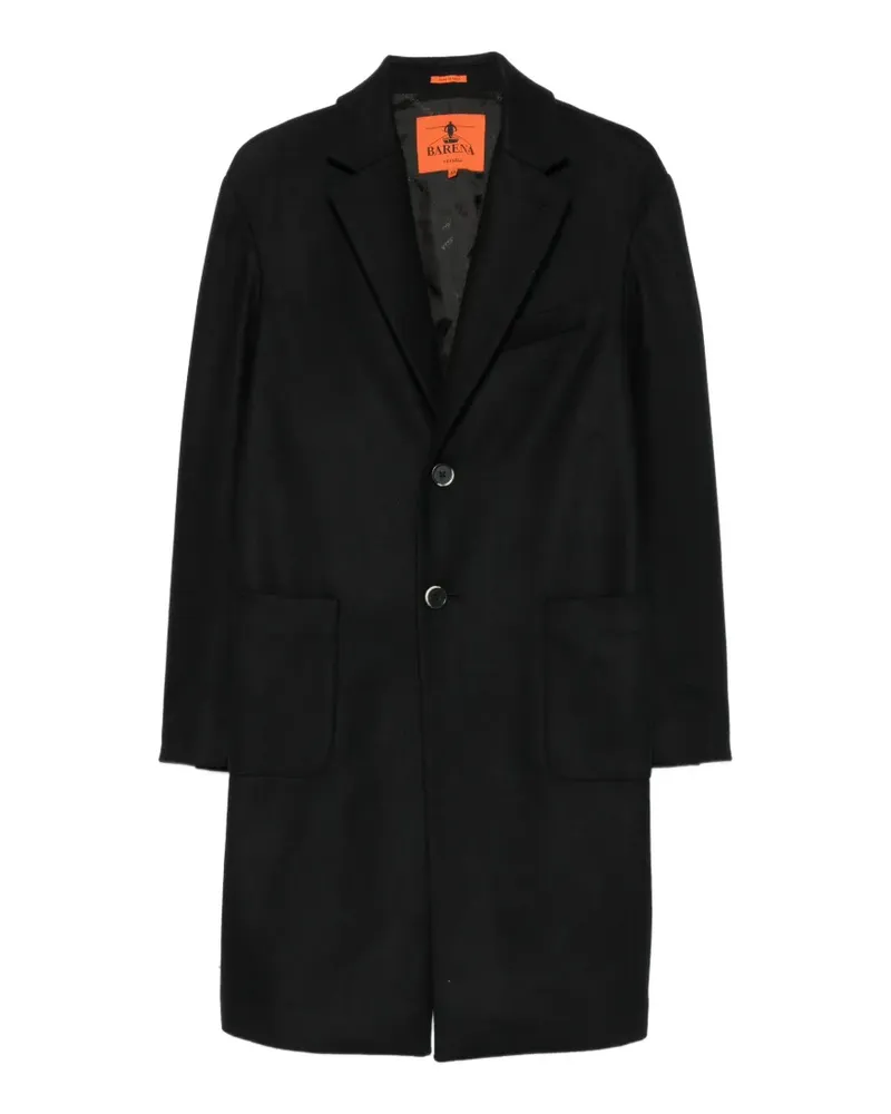 BARENA Baron buttoned coat - Schwarz Schwarz