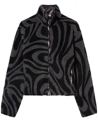 Emilio Pucci Jacke mit Marmo-Print Schwarz