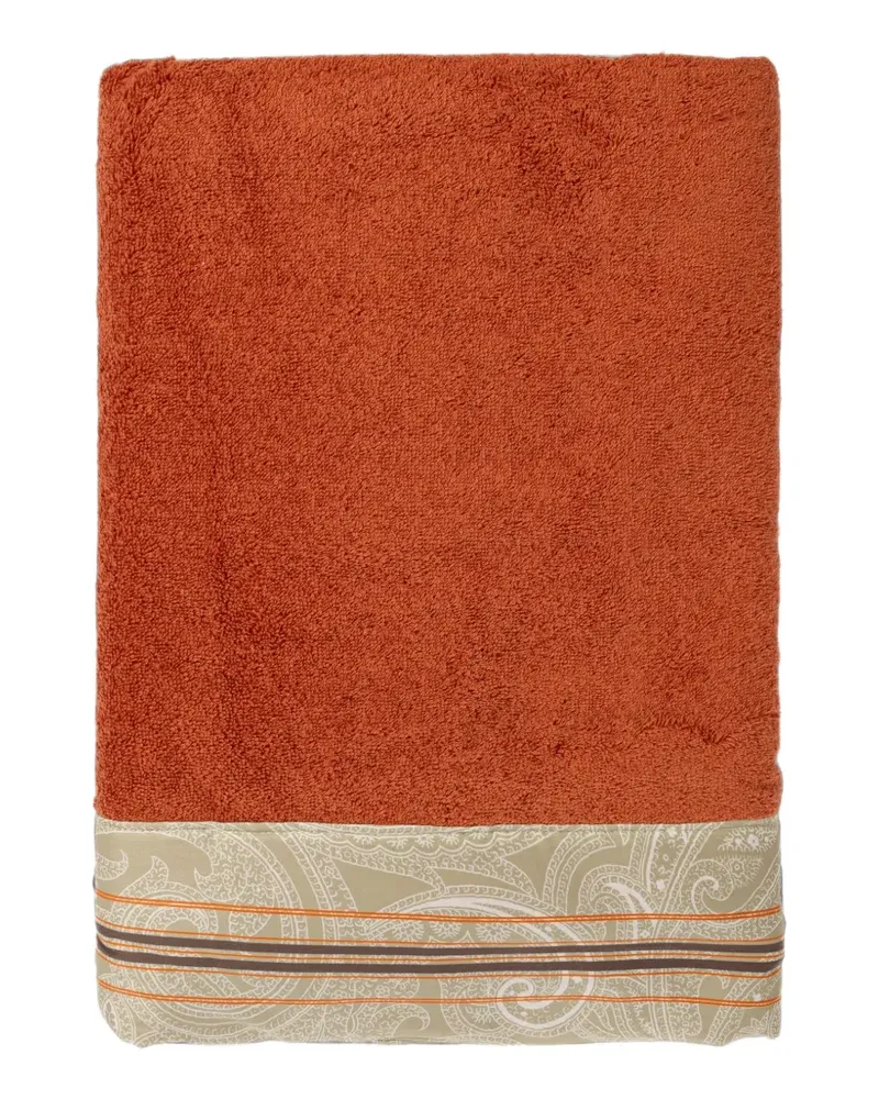 Etro Badetuch mit Paisley-Print - Orange Orange