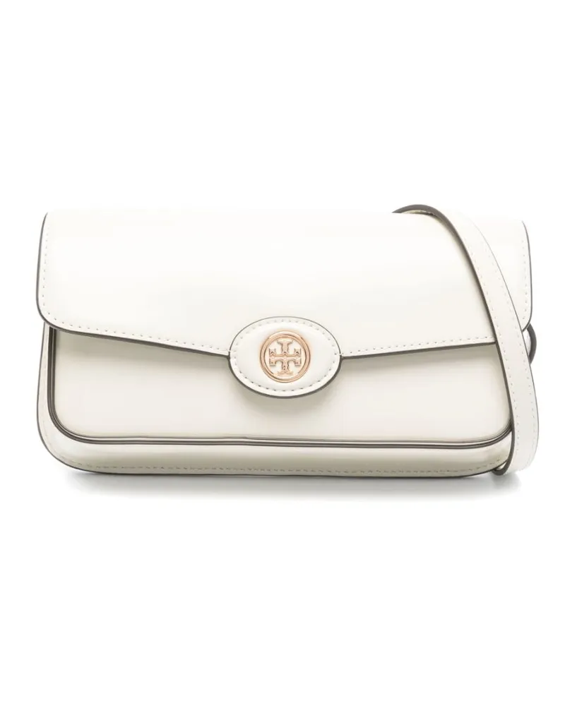 Tory Burch Robinson Spazzolato Umhängetasche - Weiß Weiß
