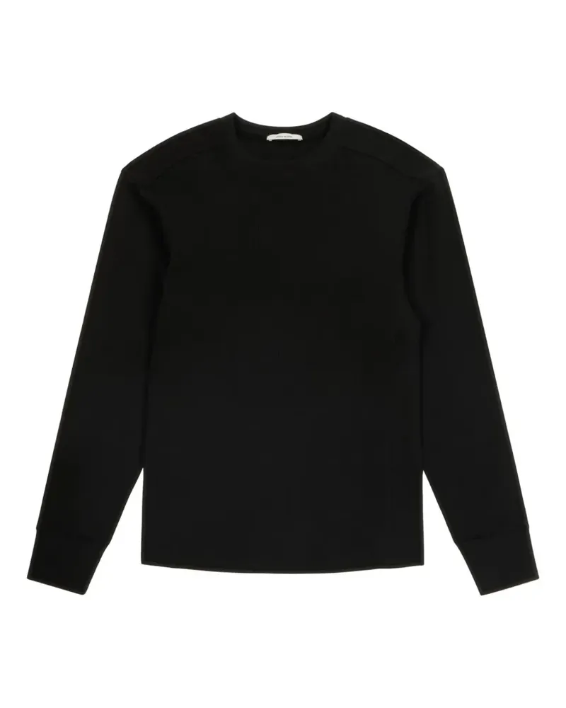 Entire Studios thermal long-sleeve cotton shirt - Schwarz Schwarz