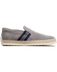 TOD'S Gommino Loafer aus Wildleder Grau