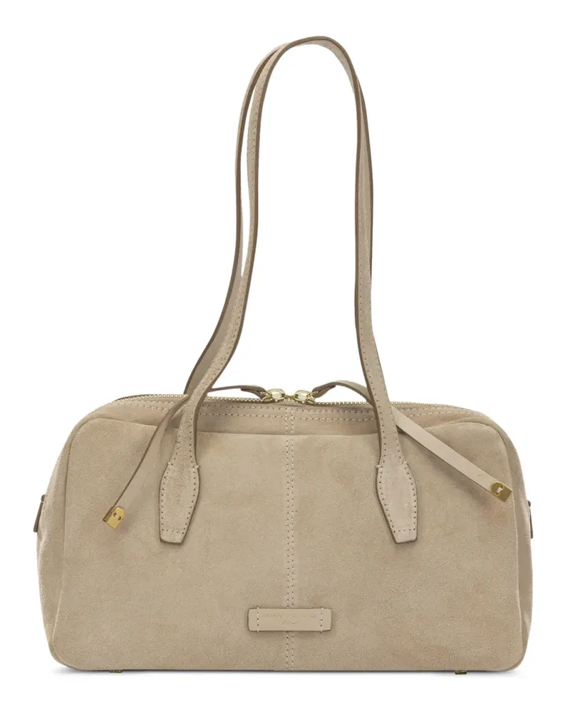 Gianni Chiarini logo-patch shoulder bag - Nude Nude