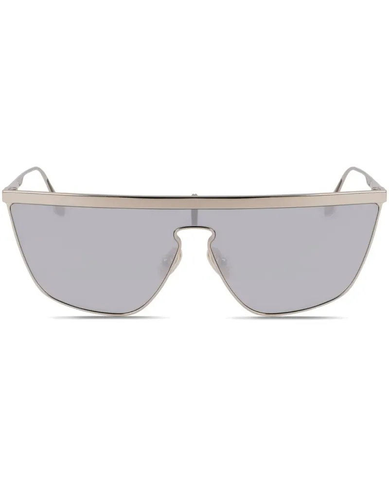 Victoria Beckham Sonnenbrille mit Shield-Gestell - Silber Silber