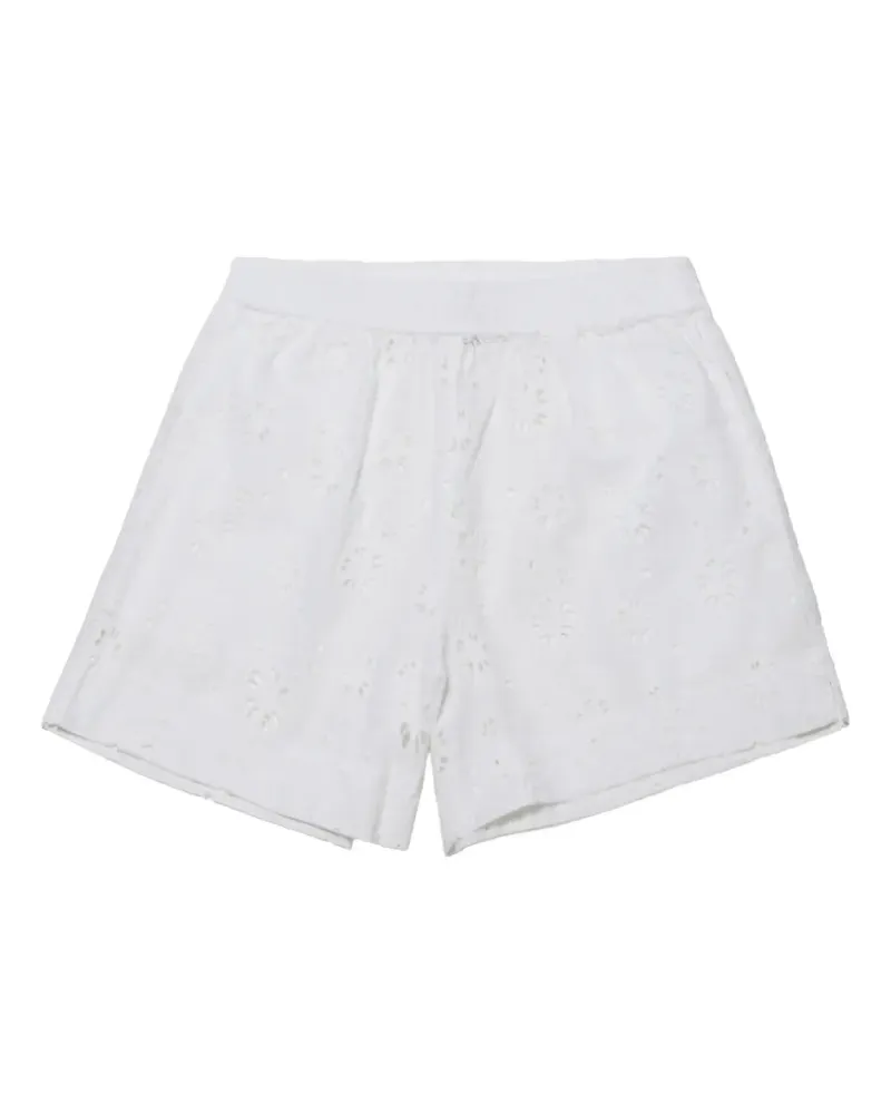 MC2 Saint Barth Stretchbund-Shorts mit Stickerei - Weiß Weiß