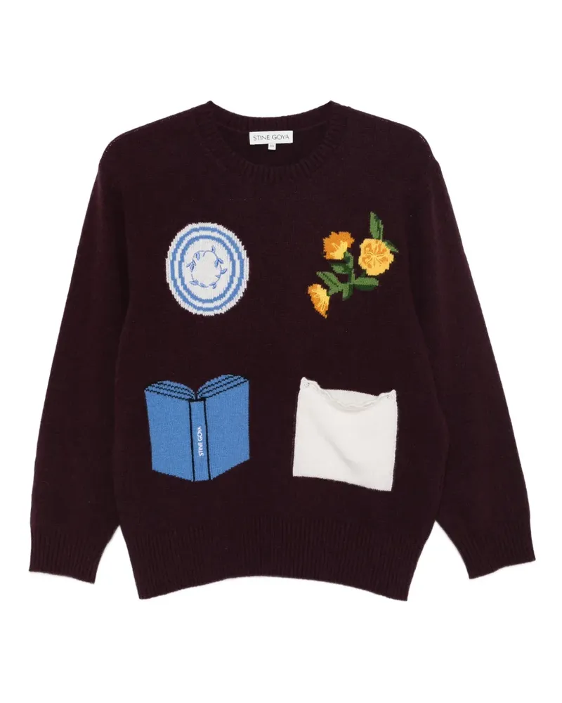 Stine Goya Pullover mit Rundhalsausschnitt - Violett Violett