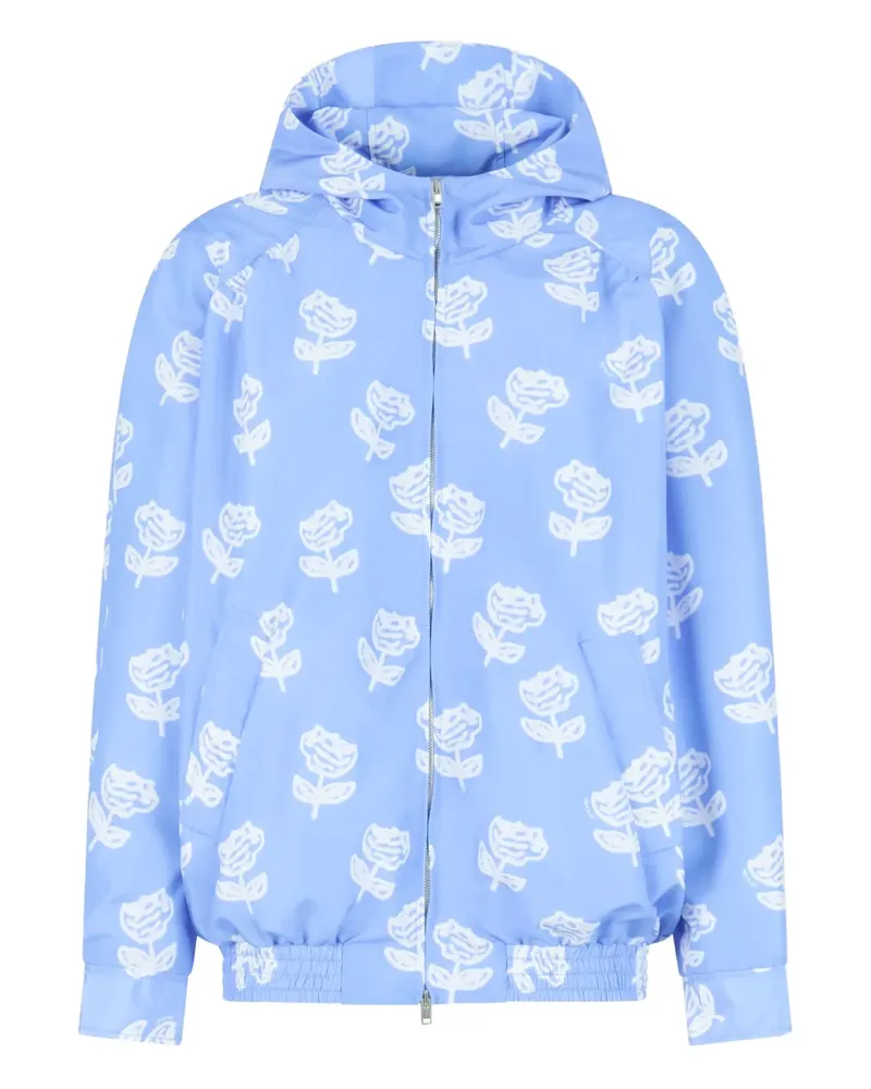 Marni Jacke mit Blumen-Print - Blau Blau