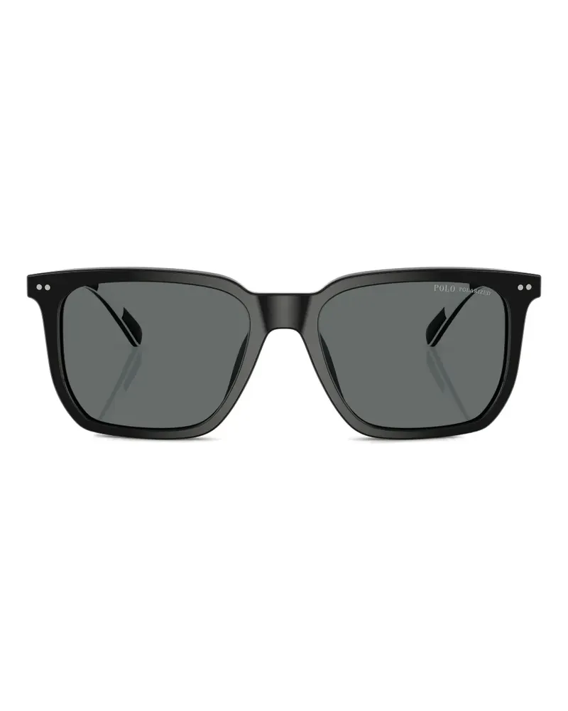 Ralph Lauren Sonnenbrille mit eckigem Gestell - Schwarz Schwarz
