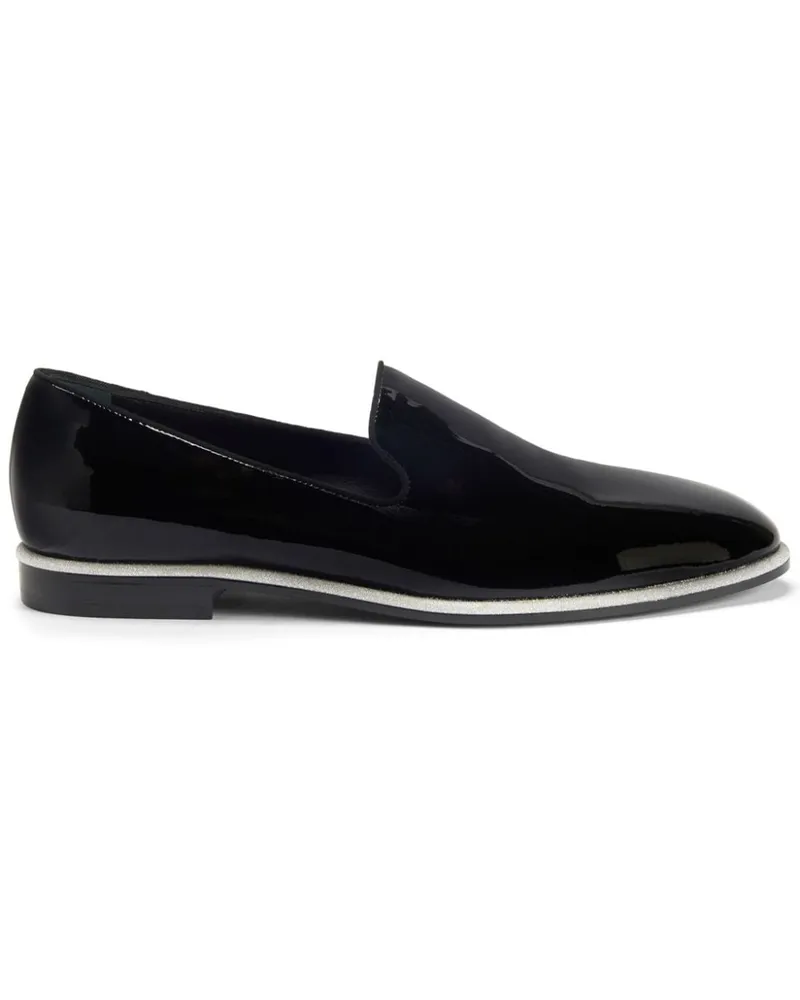 Giuseppe Zanotti Vilbert Loafer aus Lackleder - Schwarz Schwarz