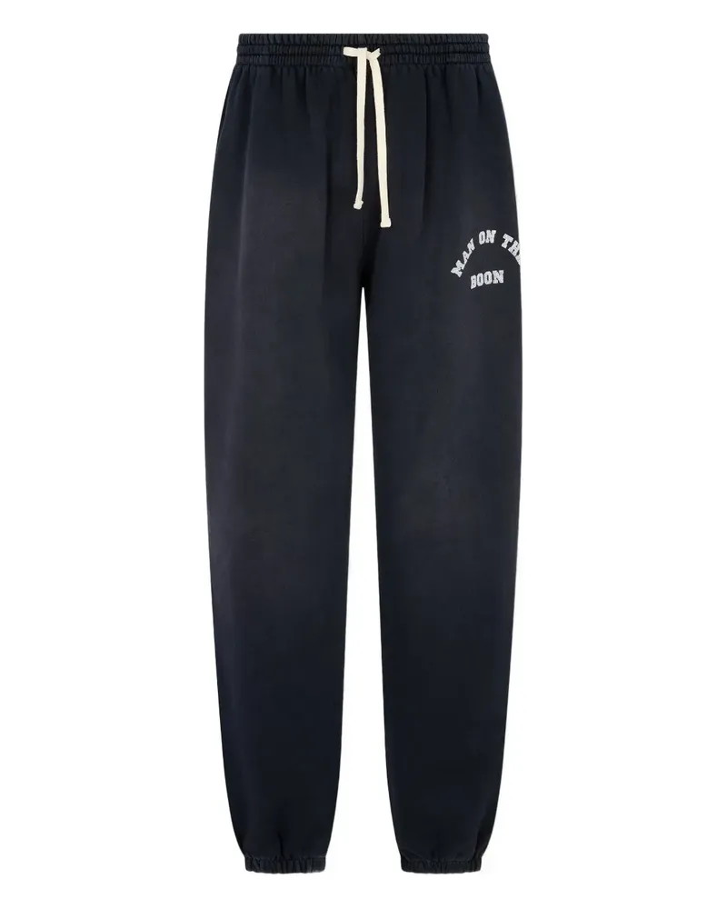 ManOnTheBoon Jogginghose mit Logo-Print - Schwarz Schwarz