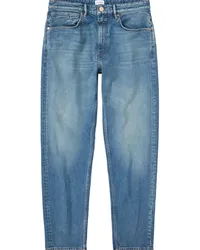 Closed Halbhohe Straight-Leg-Jeans Blau