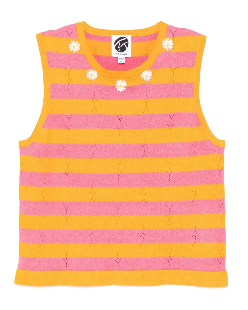 YANYAN KNITS Daisy Tanktop - Orange Orange