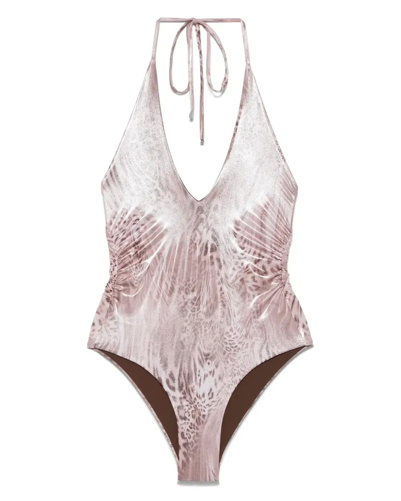 Blumarine Badeanzug mit Leoparden-Print - Braun Braun