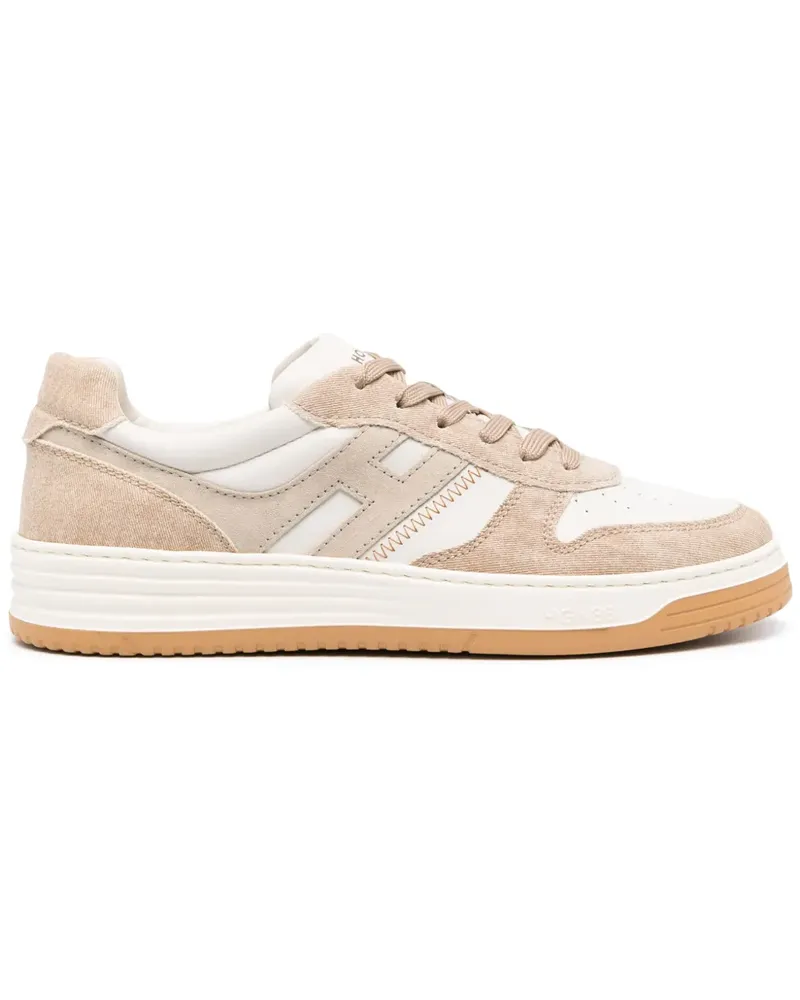 Hogan Sneakers mit Wildledereinsätzen - Nude Nude