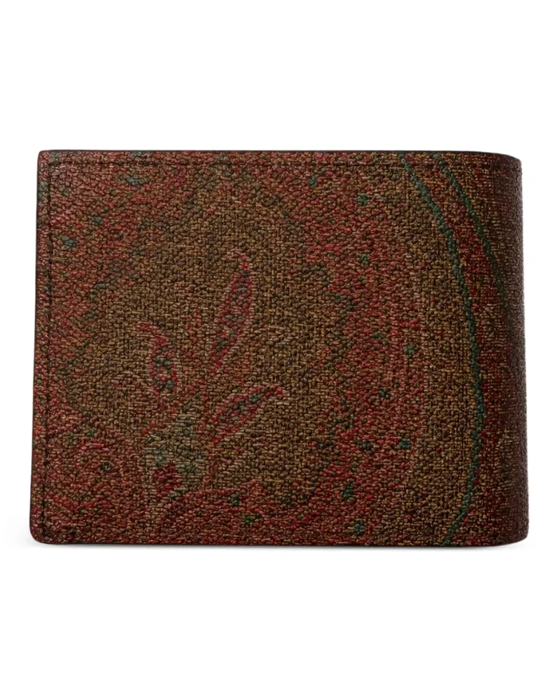 Etro bi-fold arnica wallet - Braun Braun