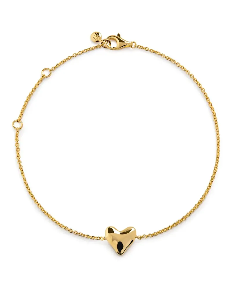 Monica Vinader Heart Chain Armband - Gold Gold