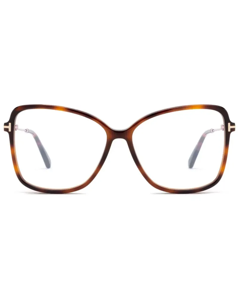 Tom Ford Brille mit Butterfly-Gestell - Braun Braun