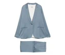 Anzug mit fallendem Revers - Blau
