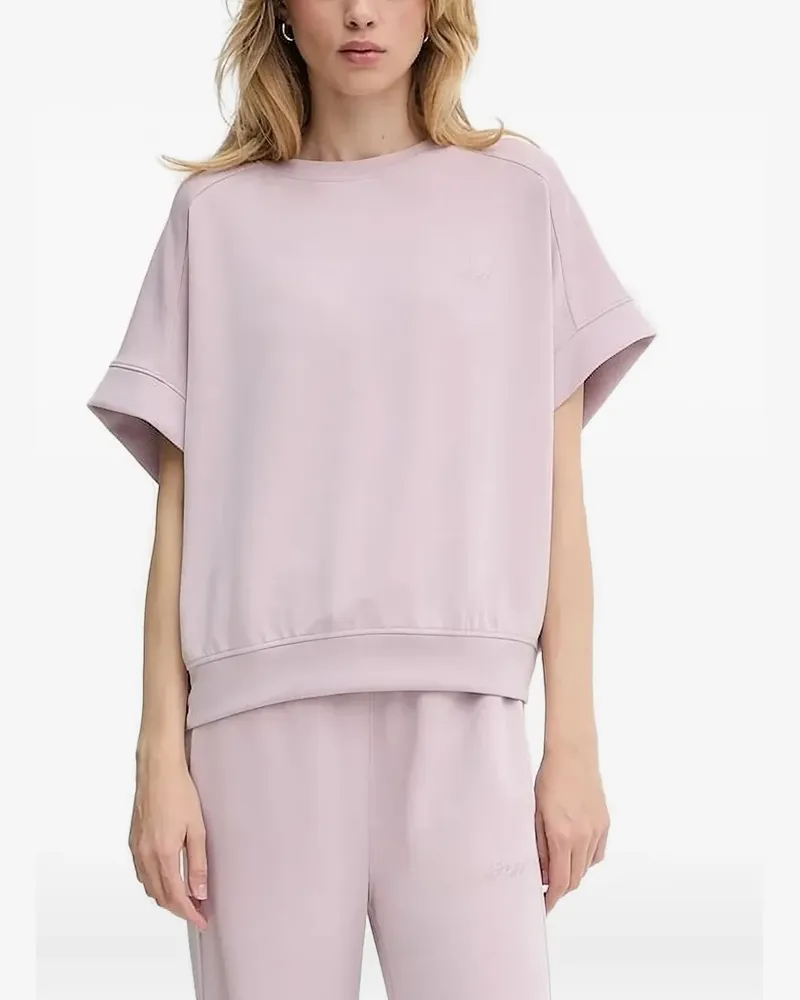 HUGO BOSS Kurzärmeliges Enari T-Shirt mit Falten - Rosa Rosa