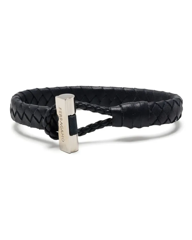 Ferragamo Armband aus Leder - Blau Blau