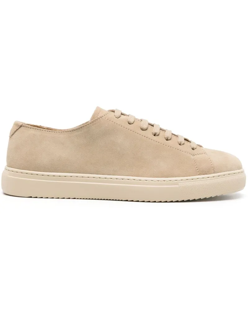 Doucal´s Wildleder-Sneakers mit Logo-Prägung - Nude Nude