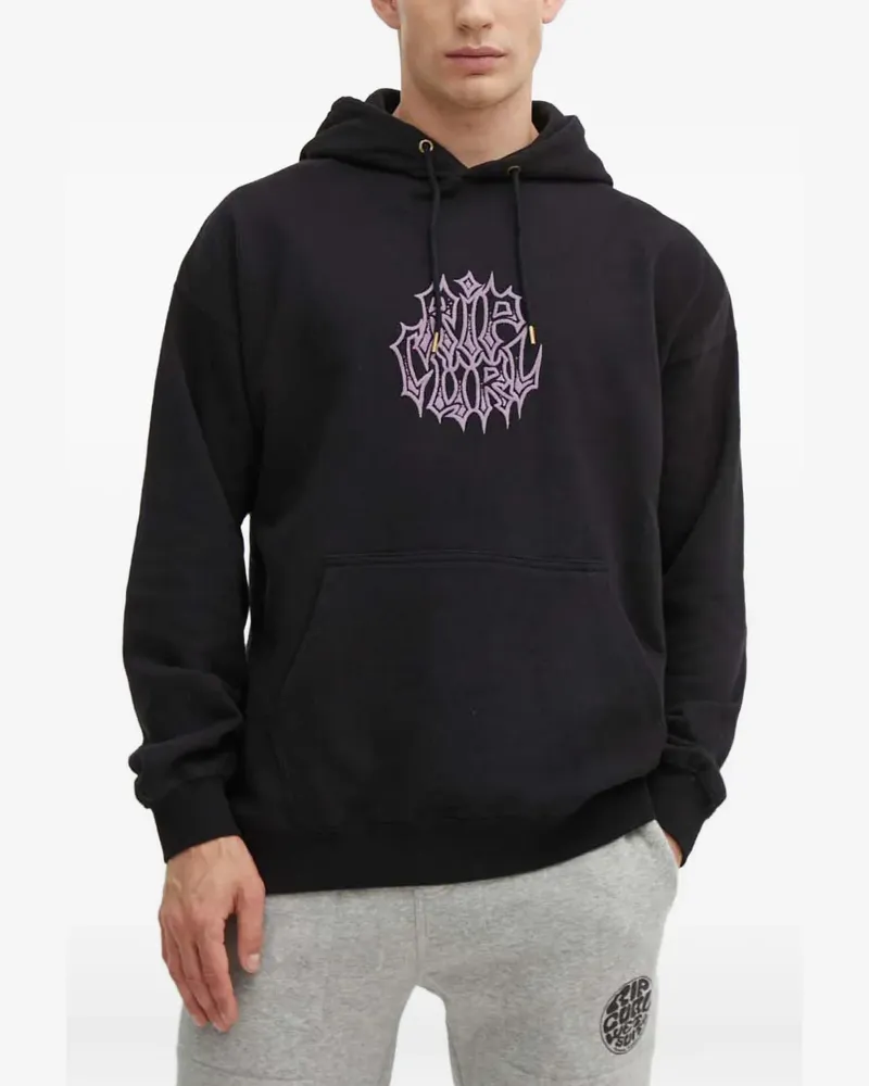 Rip Curl logo-print drawstring hoodie - Schwarz Schwarz