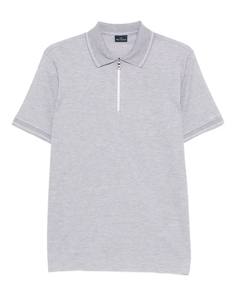 Paul & Shark Poloshirt mit Reißverschluss - Grau Grau