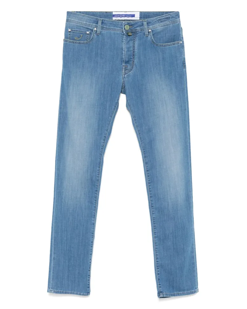 Jacob Cohën Jeans mit Logo-Patch - Blau Blau