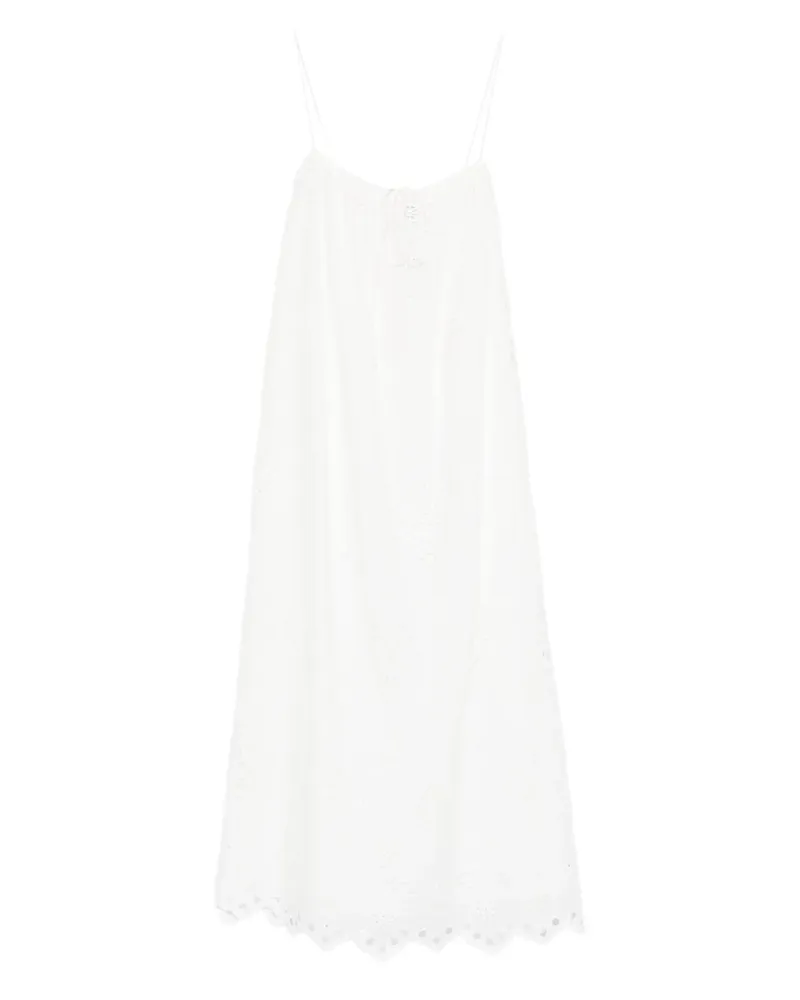 Matteau broderie-anglaise midi dress - Weiß Weiß