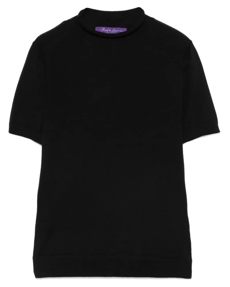 Ralph Lauren Gestricktes T-Shirt - Schwarz Schwarz